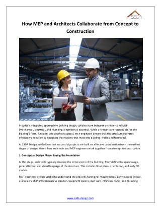 MEP and Structural Design in New Jersey your Complete Guide to Quality Engineering Services.docx