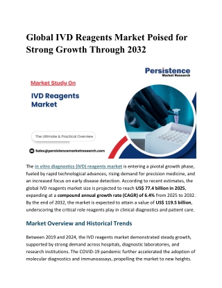 IVD Reagents Market
