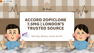 Accord Zopiclone 7.5mg  London's Trusted Source