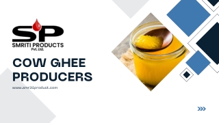 Best Cow Ghee Producers in India