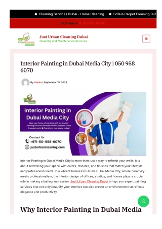 Interior Painting in Dubai Media City