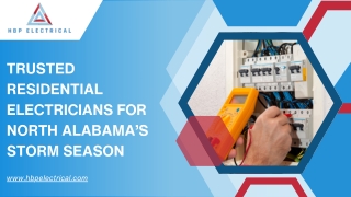 Trusted Residential Electricians for North Alabama’s Storm Season