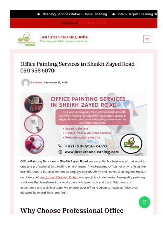 Office Painting Services in Sheikh Zayed Road