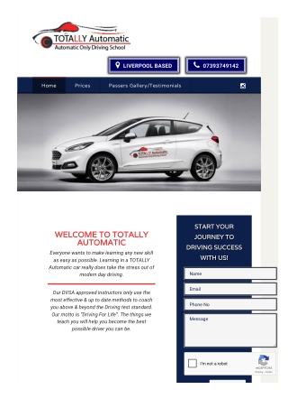 Learn to Drive Automatic in Liverpool | Expert Driving | Totally Automatic