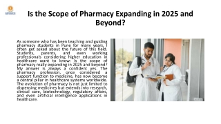 Is the Scope of Pharmacy Expanding in 2025 and Beyond