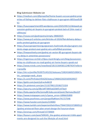 Blog Submission website