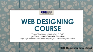 Web Designing Course ppt