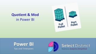 QUOTIENT and MOD to simply part pallet logic in Power BI