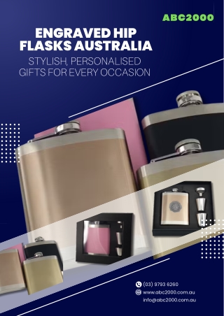 Engraved Hip Flasks Australia - Stylish, Personalised Gifts for Every Occasion