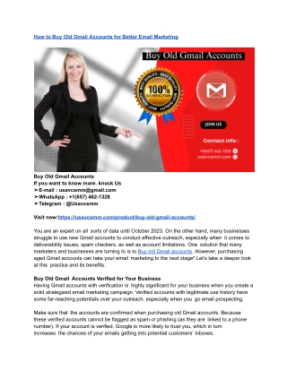 Purchase Old Gmail Accounts – Bulk & Individual