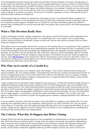 Comprehending Label Commitments: A Title Agency Standpoint