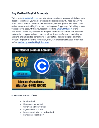 Buy Verified PayPal Accounts