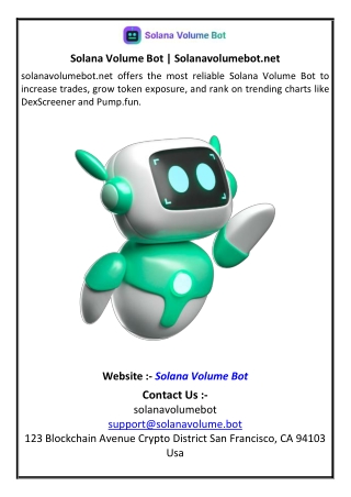 Solana Volume Bot Solanavolumebotnet