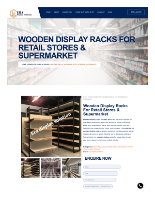 Wood Display Racks for Retail