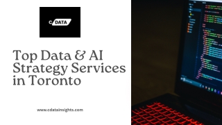 Top Data & AI Strategy Services in Toronto by Cdata Insights