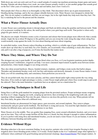 Are Water Flossers Worth It? Best Oxnard Dentist Opinion