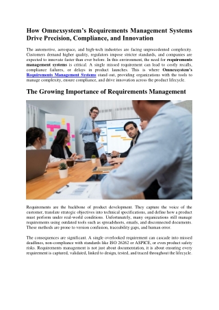 requirements management systems