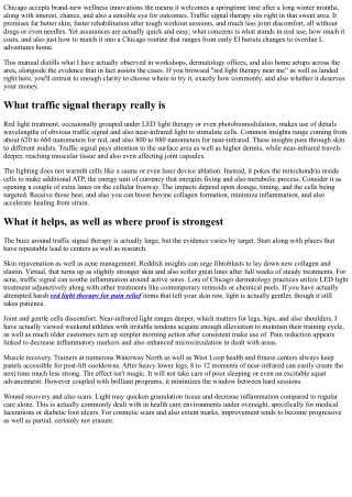 Chicago Red Light Therapy 101: Perks, Costs, as well as Ideal Practices