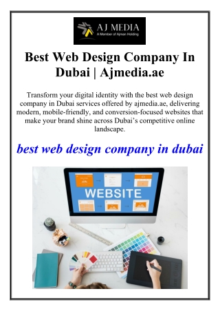 Best Web Design Company In Dubai | Ajmedia.ae