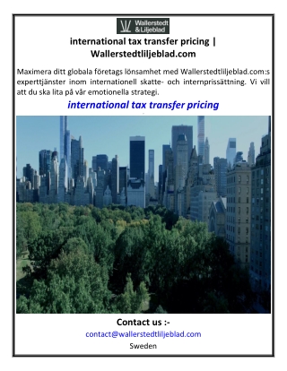 international tax transfer