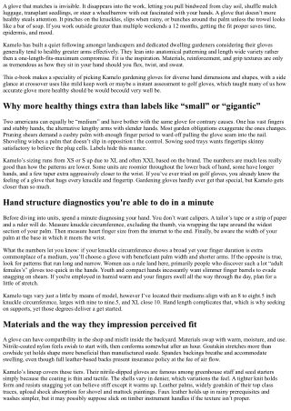 Kamelo Gardening Gloves for All Hand Sizes: Finding the Right Fit