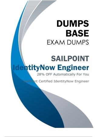 SailPoint IdentityNow Engineer Dumps (V8.02) - Help You Pass the Exam Smoothly