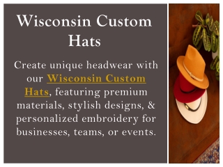 Wisconsin Custom Hats