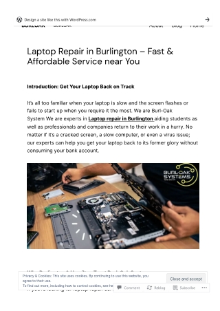 Laptop Repair in Burlington - Fast & Affordable Service near You