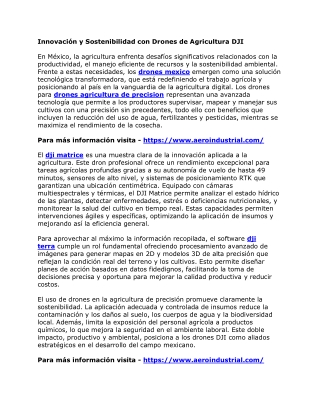 Innovación y Sostenibilidad con Drones de Agricultura DJI