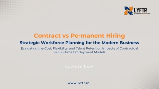 Contract vs Permanent Hiring- Lyftr Talent Solutions
