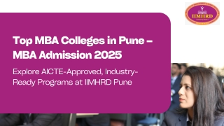 Best MBA Colleges in Pune with Placements – Apply at IIMHRD