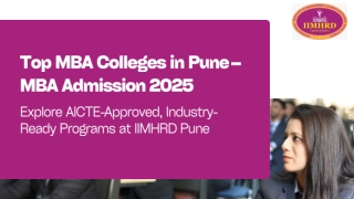 Top MBA Colleges in Pune – IIMHRD MBA Admission 2025 Guide