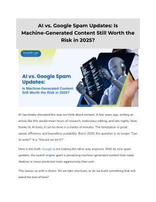 AI vs Google Spam Updates: The Future of Content in 2025