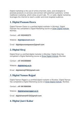 top 10 digital marketer