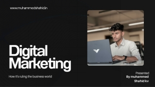 Muhammed shahid kv Digital Marketing Presentation
