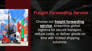 Freight Forwarding Service