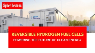 Reversible hydrogen fuel cells  Cipher Neutron’s