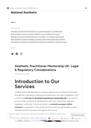 Aesthetic Practitioner Mentorship UK: Legal & Regulatory Considerations