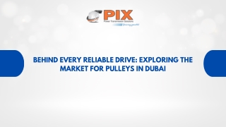 Behind Every Reliable Drive Exploring the Market for Pulleys in Dubai