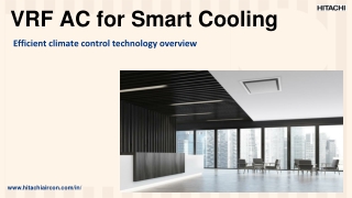 VRF AC for Smart Cooling