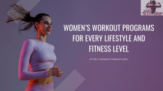 Women’s Workout Programs for Every Lifestyle and Fitness Level