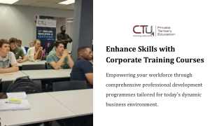 Enhance Skills with Corporate Training Courses