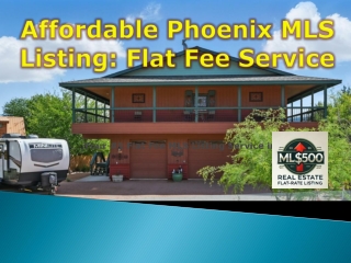 Affordable Phoenix MLS Listing: Flat Fee Service