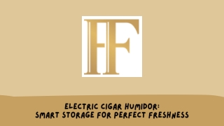 Electric Cigar Humidor Smart Storage for Perfect Freshness