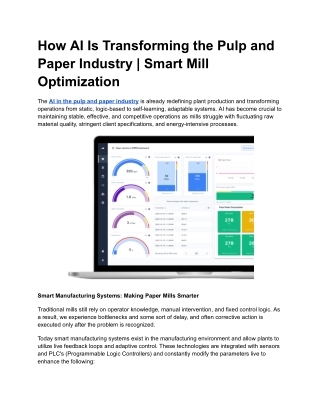 How AI-Driven Technology Is Transforming the Pulp and Paper Industry (705) - Google Docs