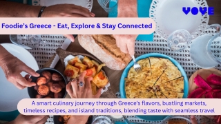 Taste Greece Smarter- Food Meets Seamless Travel