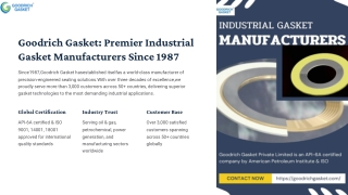 Reliable Industrial Gasket Manufacturers for Tight Sealing Solutions