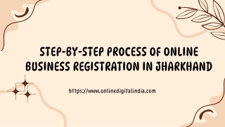 Step-by-Step Process of Online Business Registration in Jharkhand