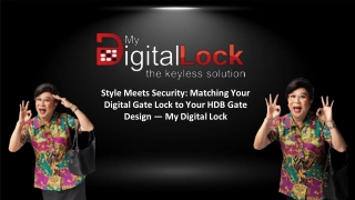 Style Meets Security Matching Your Digital Gate Lock to Your HDB Gate Design — My Digital Lock