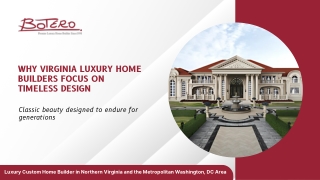Why Virginia Luxury Home Builders Focus on Timeless Design.